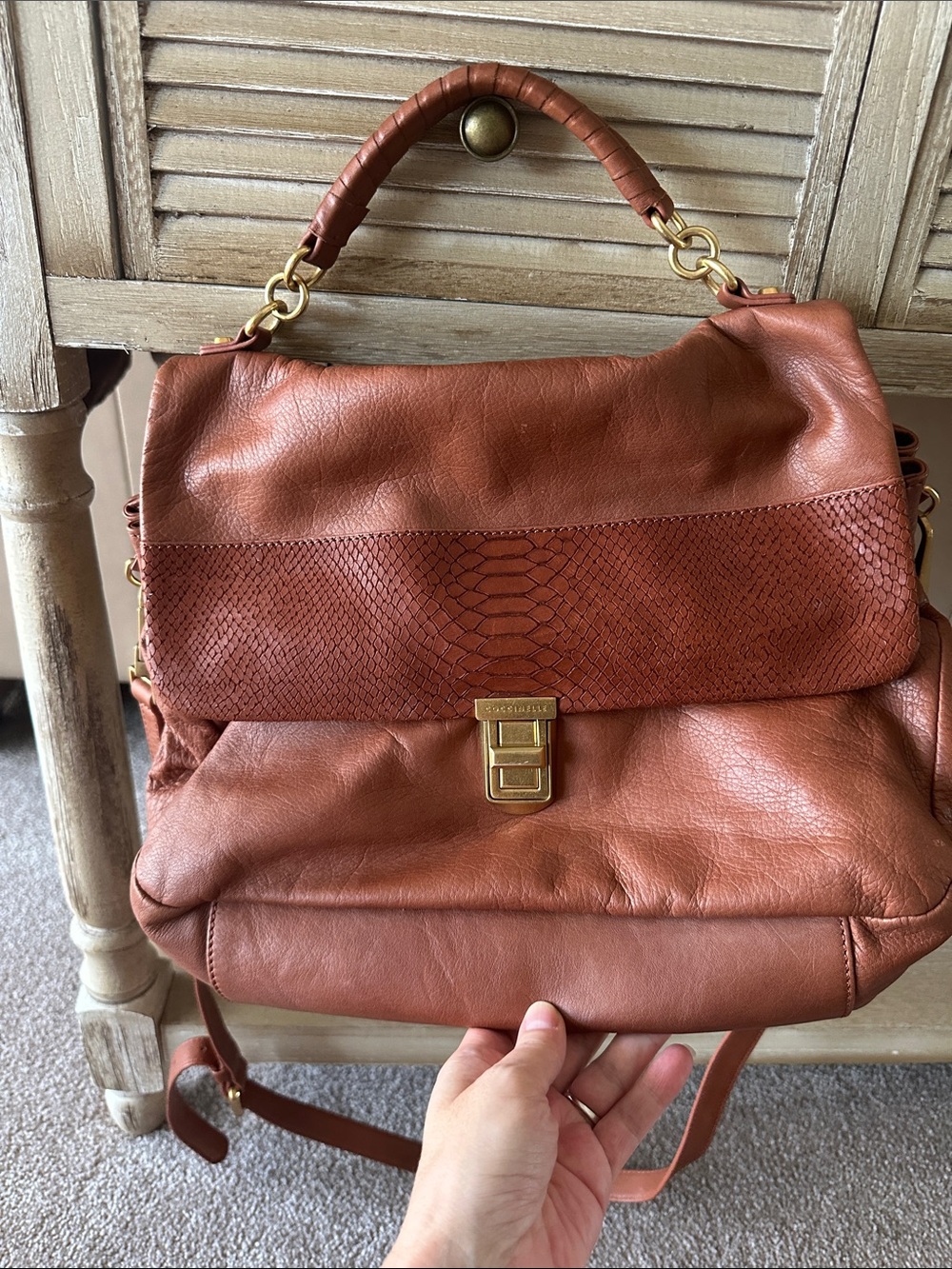 Cochinelle Crossbody, rust/gold